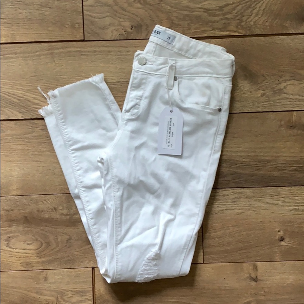 NWT Just Black White Jeans